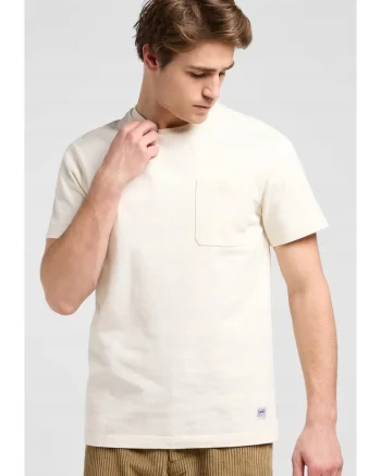 Tricou barbati  WW Pocket Tee, supradimensionat, alb, bumbac