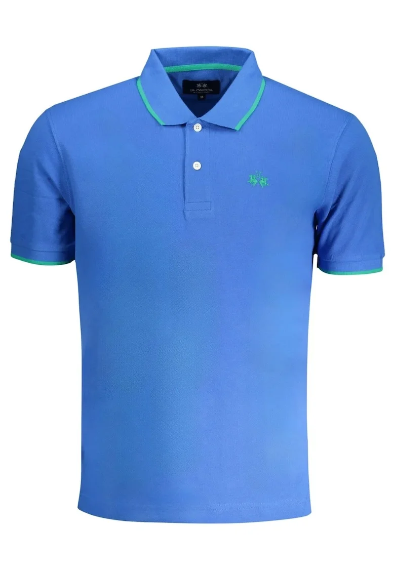 Tricou polo barbati,  100% bumbac, Albastru, BPMP04PK031, Albastru