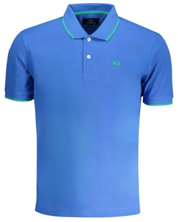 Tricou polo barbati,  100% bumbac, Albastru, BPMP04PK031, Albastru