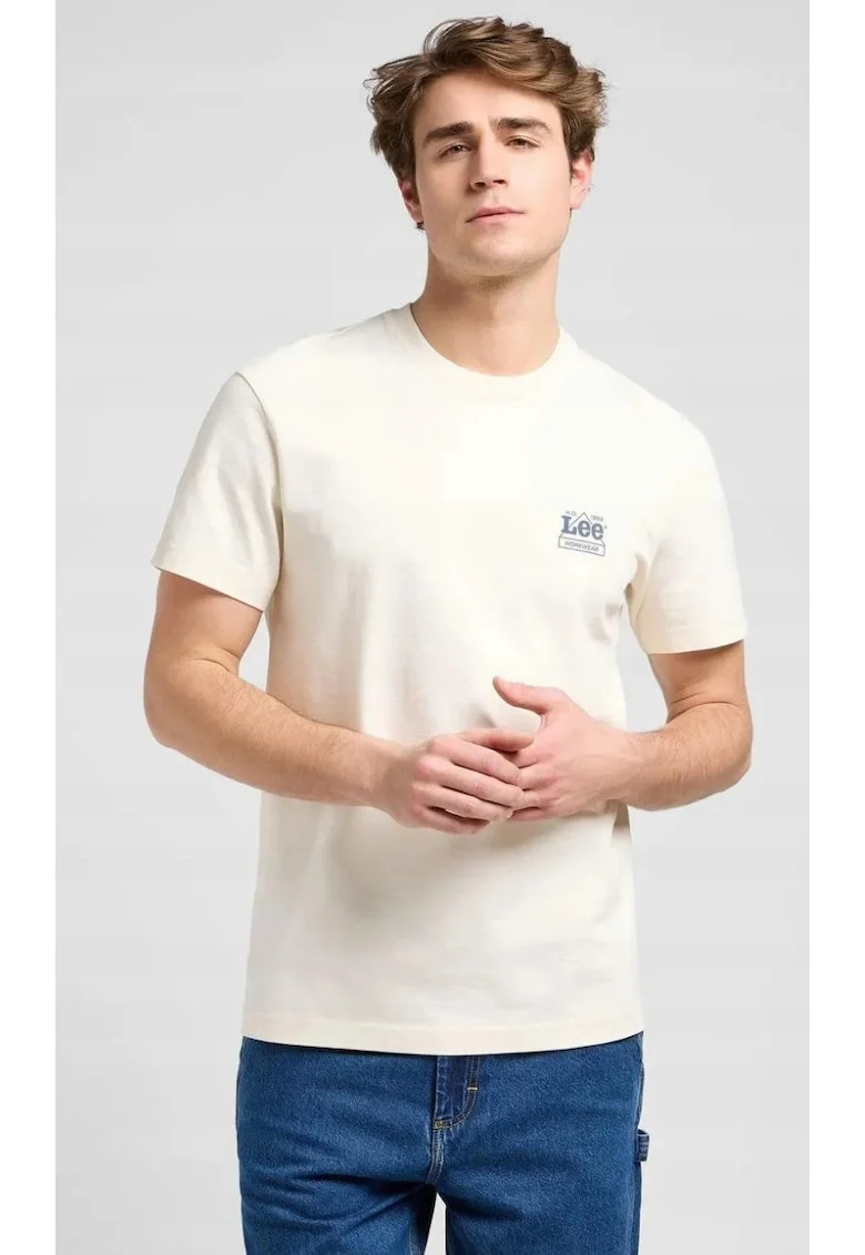 Tricou  bumbac, alb, imprimeu, maneca scurta
