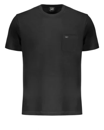 Tricou barbati cu buzunar si decolteu la baza gatului, Negru, Negru