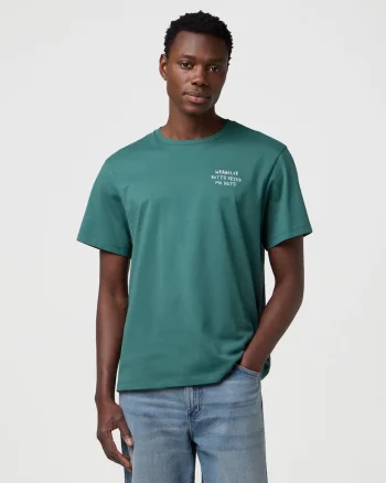 Tricou barbati,  verde, bumbac