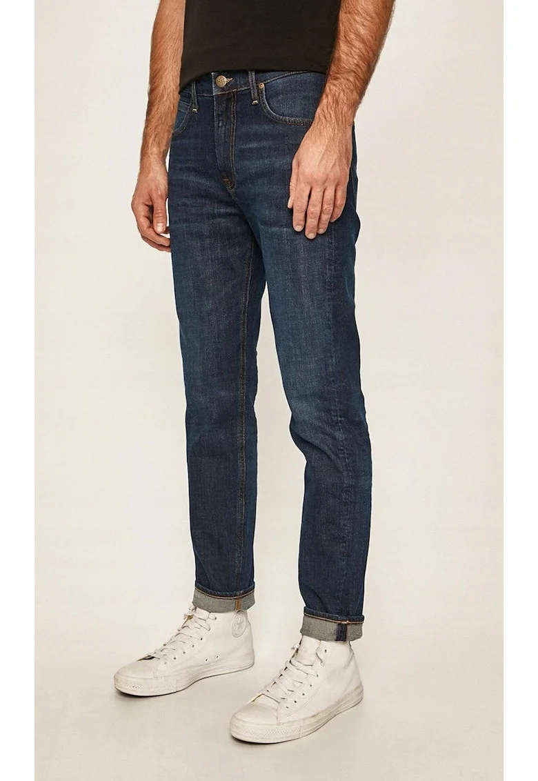 Blugi barbati  AUSTIN regular tapered albastru, bumbac, talie medie