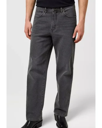 Blugi barbati,  Loose Straight, gri, bumbac