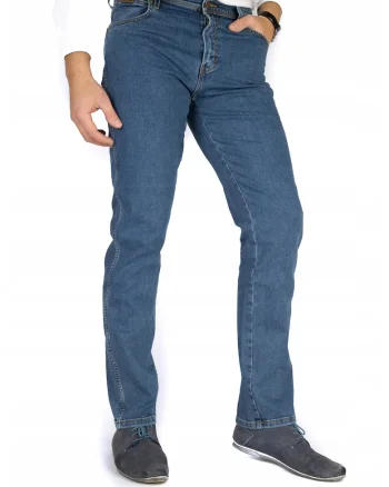 barbati Stonewash  Bumbac, Albastru