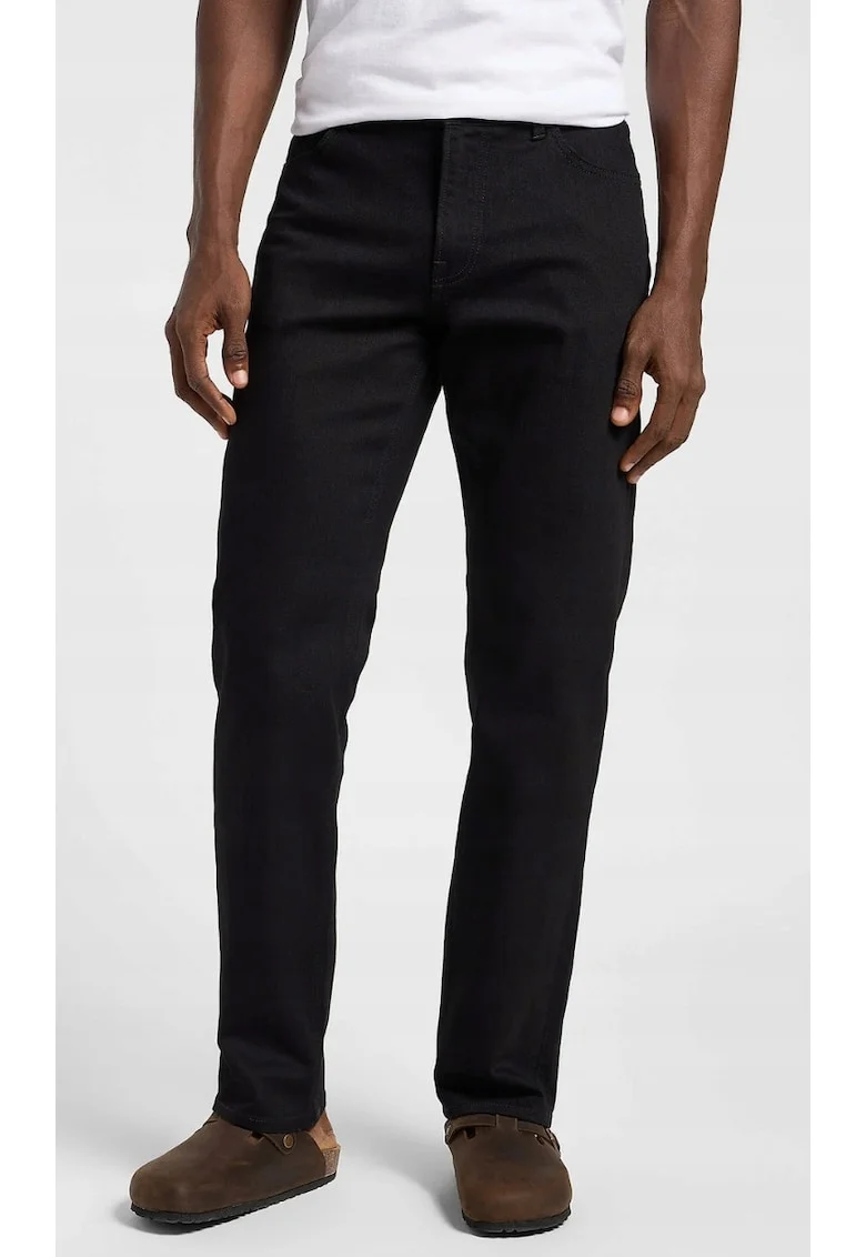 Blugi barbati  croiala regular fit, negru, bumbac