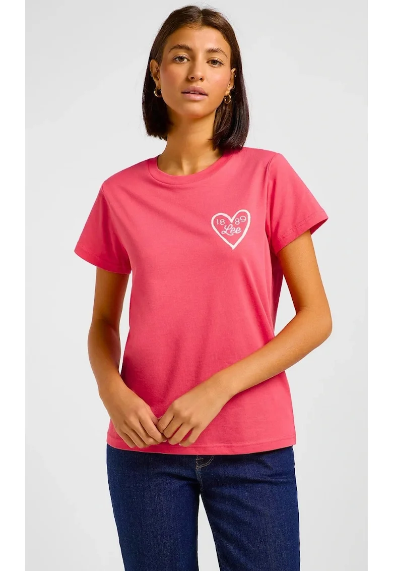 Tricou dama,  Small Logo Tee, bumbac 100%, maneca scurta, lychee
