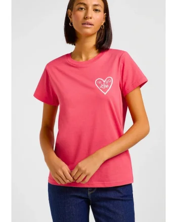 Tricou dama,  Small Logo Tee, bumbac 100%, maneca scurta, lychee