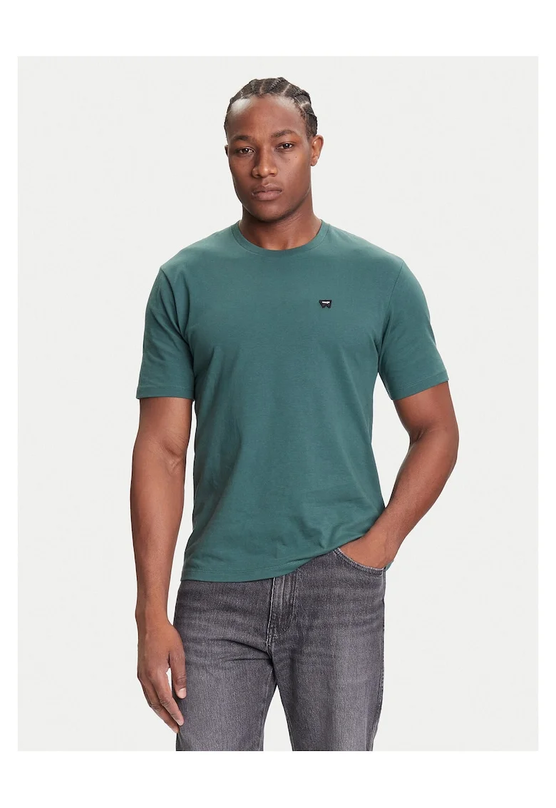 Tricou barbat,  verde, bumbac