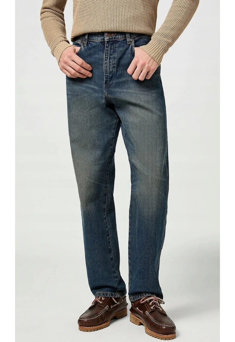 Blugi barbati,  frontier sunlight, relaxat, albastru, bumbac