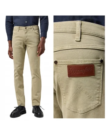 Blugi Barbati,  Greensboro, Regular Fit, 5 Buzunare, Talie Medie, Fermoar, Bumbac, Bej, Beige Clair