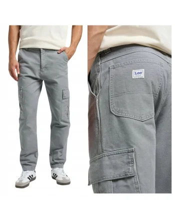 Pantaloni Barbati,  Cargo Pant HD, Regular Fit, Talie Medie, Fermoar, 7 Buzunare, Lungi, Bumbac, Gri, Gri
