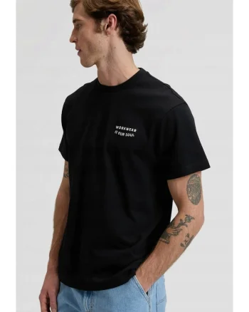Tricou barbati,  Soul Tee, supradimensionat, negru, bumbac