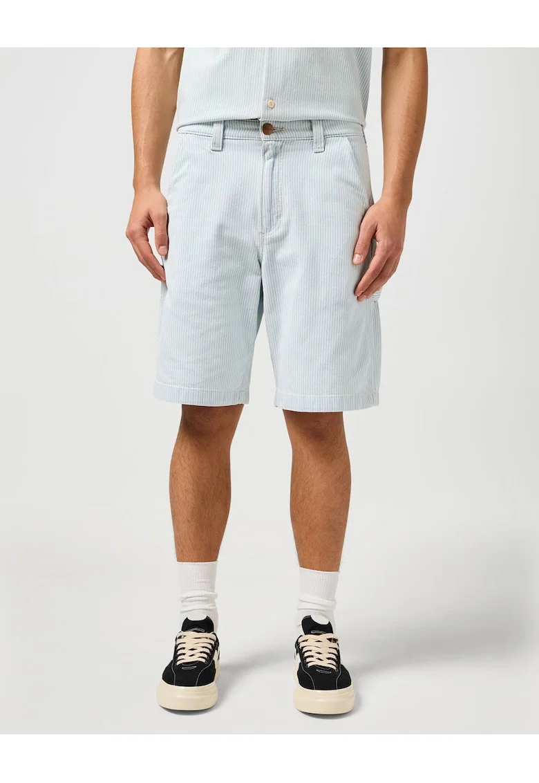 Pantaloni scurti  CJ Carpenter, bumbac, albastru deschis