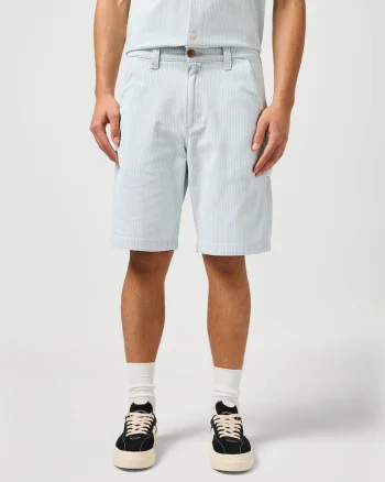 Pantaloni scurti  CJ Carpenter, bumbac, albastru deschis
