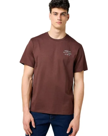 Tricou barbati  bumbac, maro,