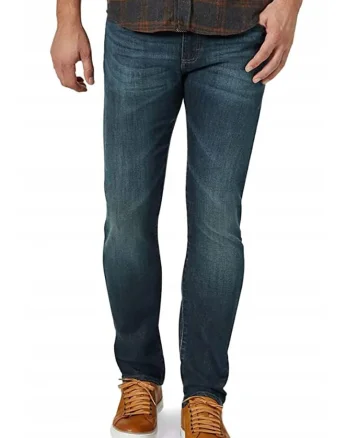 Blugi barbati  slim fit, albastru, bumbac,