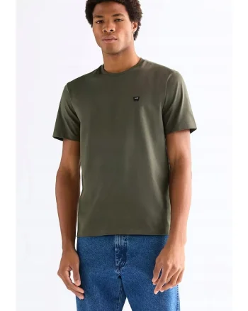 Tricou barbati,  Sign Off Tee, verde, bumbac, maneca scurta, croiala regular fit