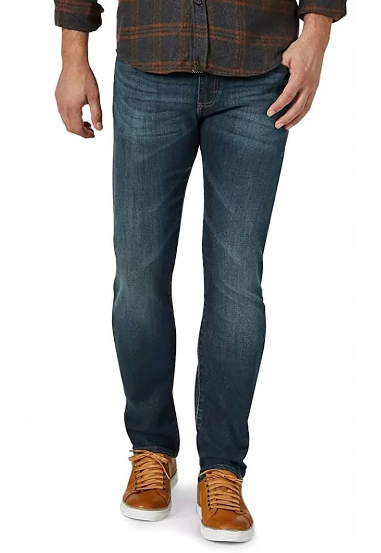 Blugi barbati  slim fit, albastru, bumbac,