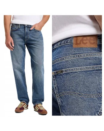 Blugi Barbati,  West, Straight Fit, Talie Medie, Lungi, Fermoar, 5 Buzunare, Bumbac, W32-L32 US, Albastru