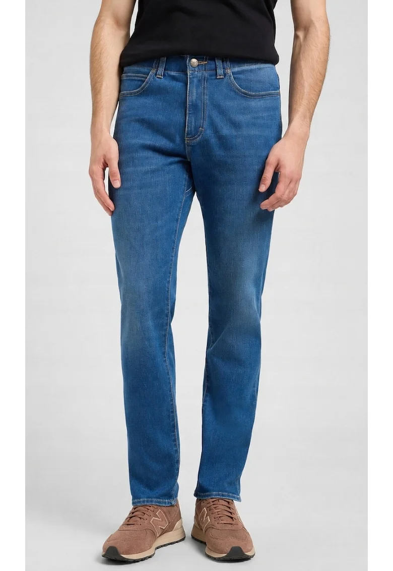 Blugi barbati,  slim fit, albastru, bumbac