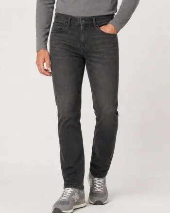 Blugi barbati  TEXAS SLIM, negri, bumbac, croiala slim fit