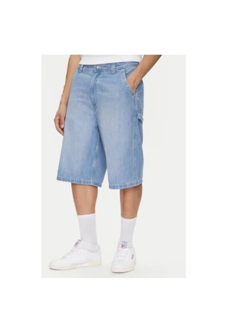 Pantaloni scurti din denim barbati  112364163, Bumbac, Albastru, Albastru
