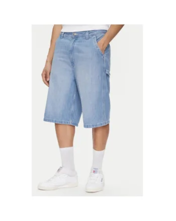 Pantaloni scurti din denim barbati  112364163, Bumbac, Albastru, Albastru