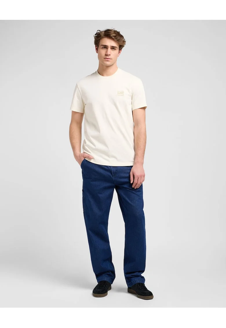 Tricou  barbati, ecru, Ecru | Gri