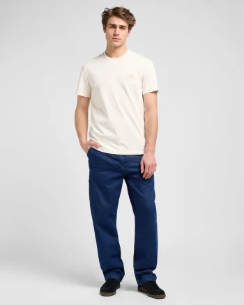 Tricou  barbati, ecru, Ecru | Gri