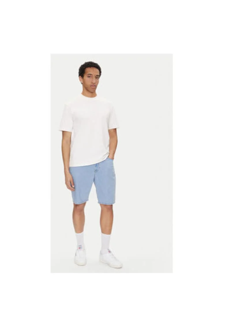Pantaloni scurti din denim barbati  112364084, Bumbac, Albastru, Albastru