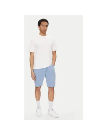 Pantaloni scurti din denim barbati  112364084, Bumbac, Albastru, Albastru