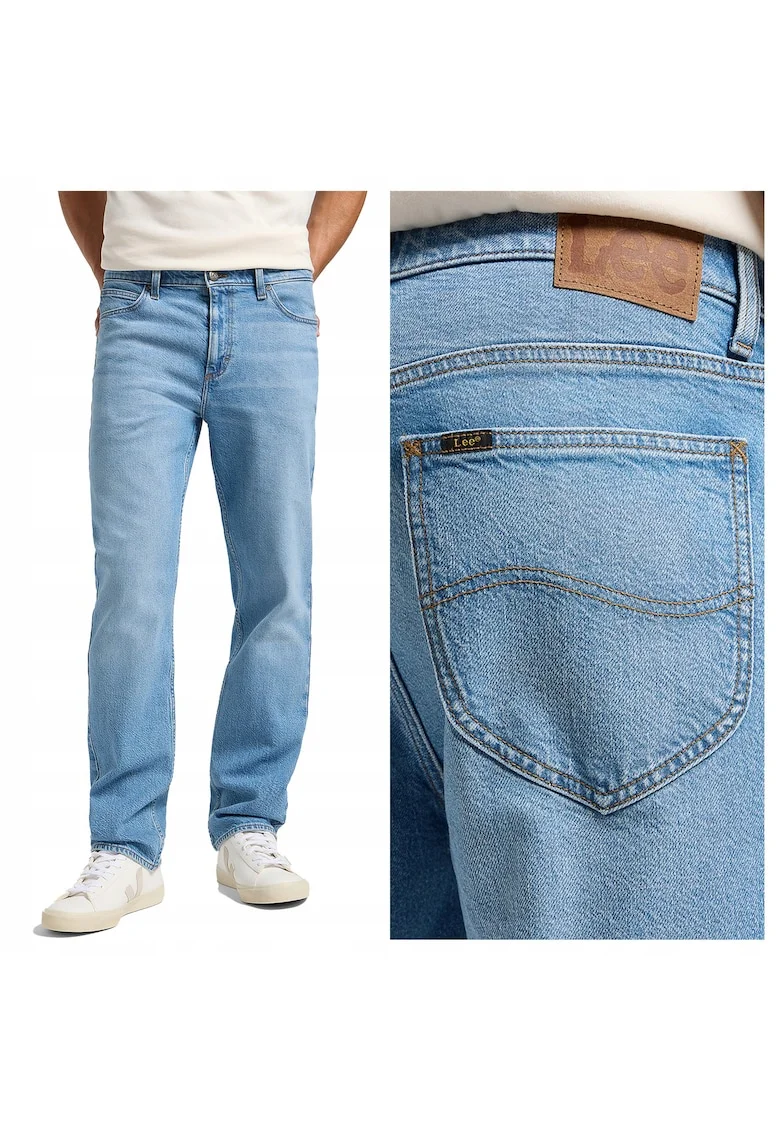 Blugi  West Straight Fit, Albastru
