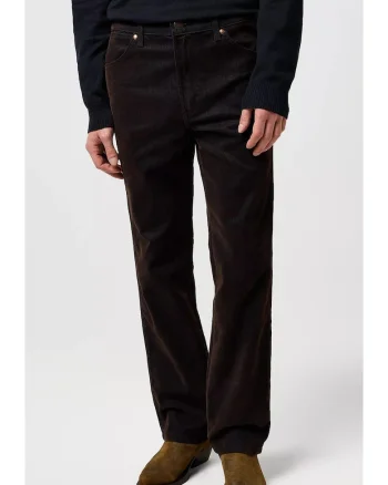 Pantaloni barbati,  bootcut, bumbac, maro