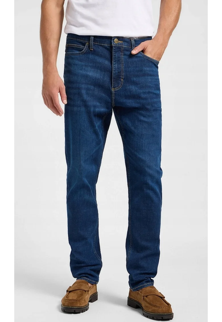 Blugi barbati  Regular Tapered, albastru, bumbac,