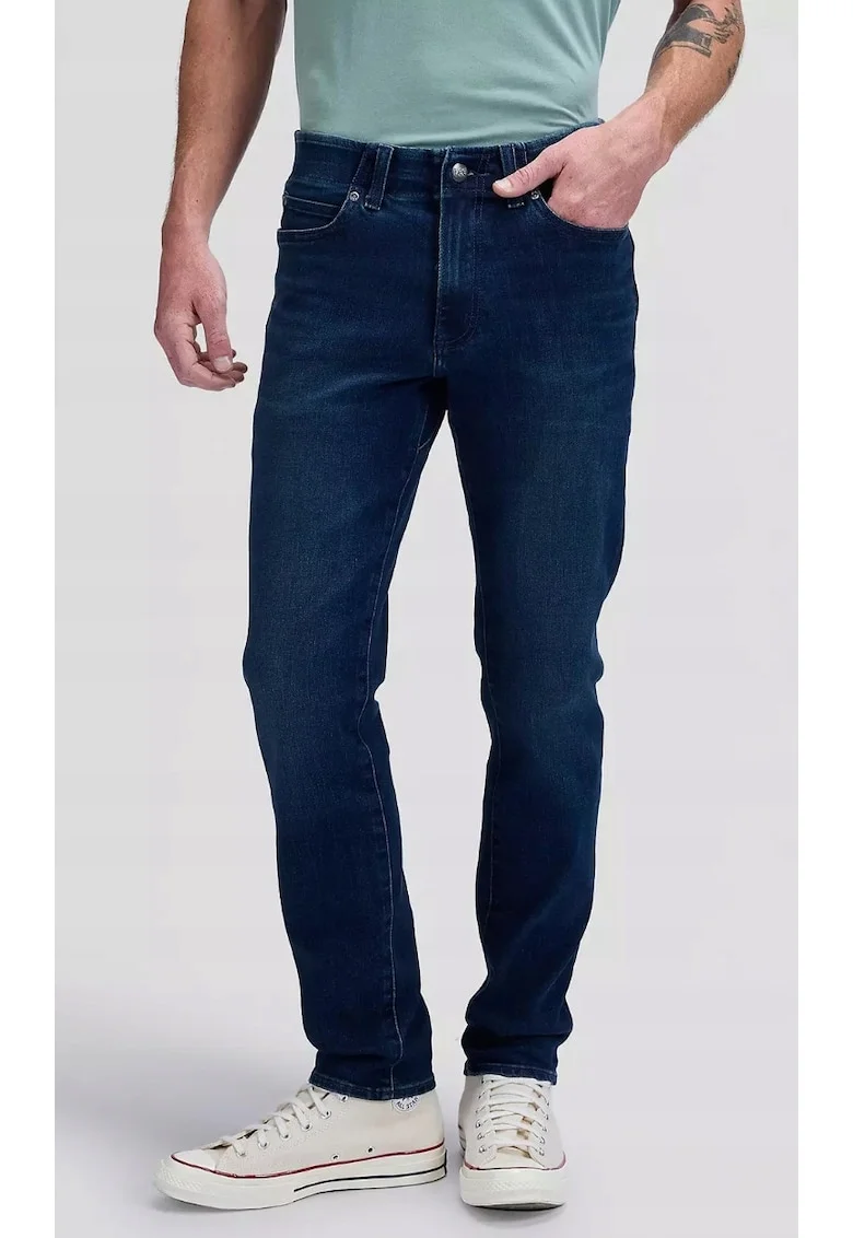 Blugi barbati,  skinny fit, albastru, bumbac
