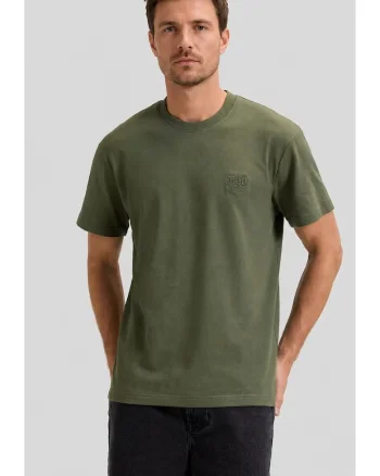 Tricou barbati  supradimensionat, verde, bumbac