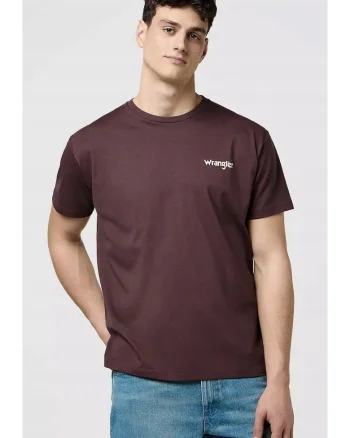 Tricou barbati,  Vintage Tee, supradimensionat, culoare maro, bumbac