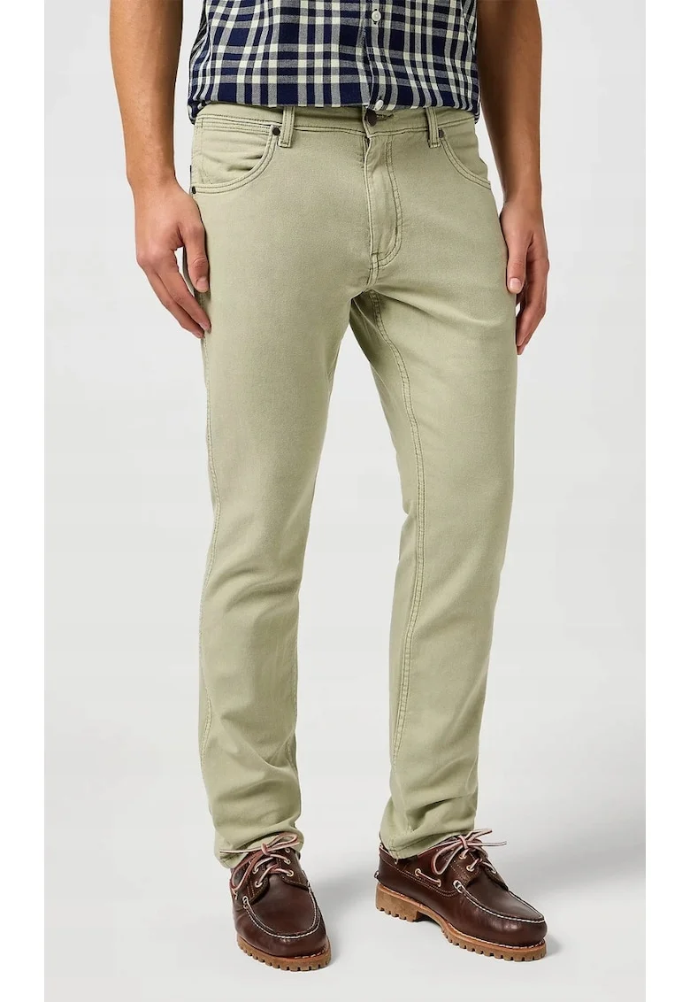 Pantaloni barbati,  Greensboro, regular fit, verde, din bumbac