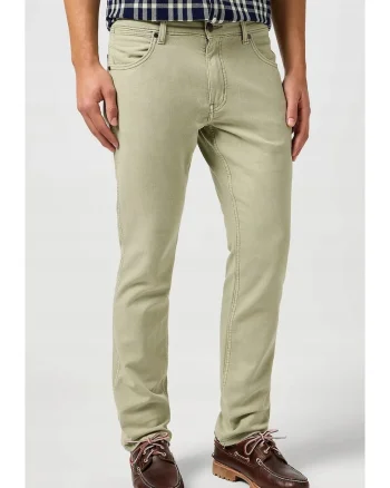 Pantaloni barbati,  Greensboro, regular fit, verde, din bumbac