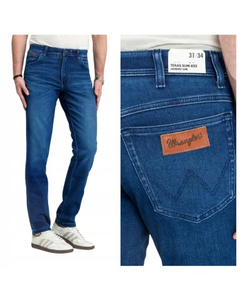 Blugi Barbati,  19 Series, Skinny Fit, Talie Medie, 5 Buzunare, Fermoar, Lungi, Bumbac, W34-L34 US, Albastru