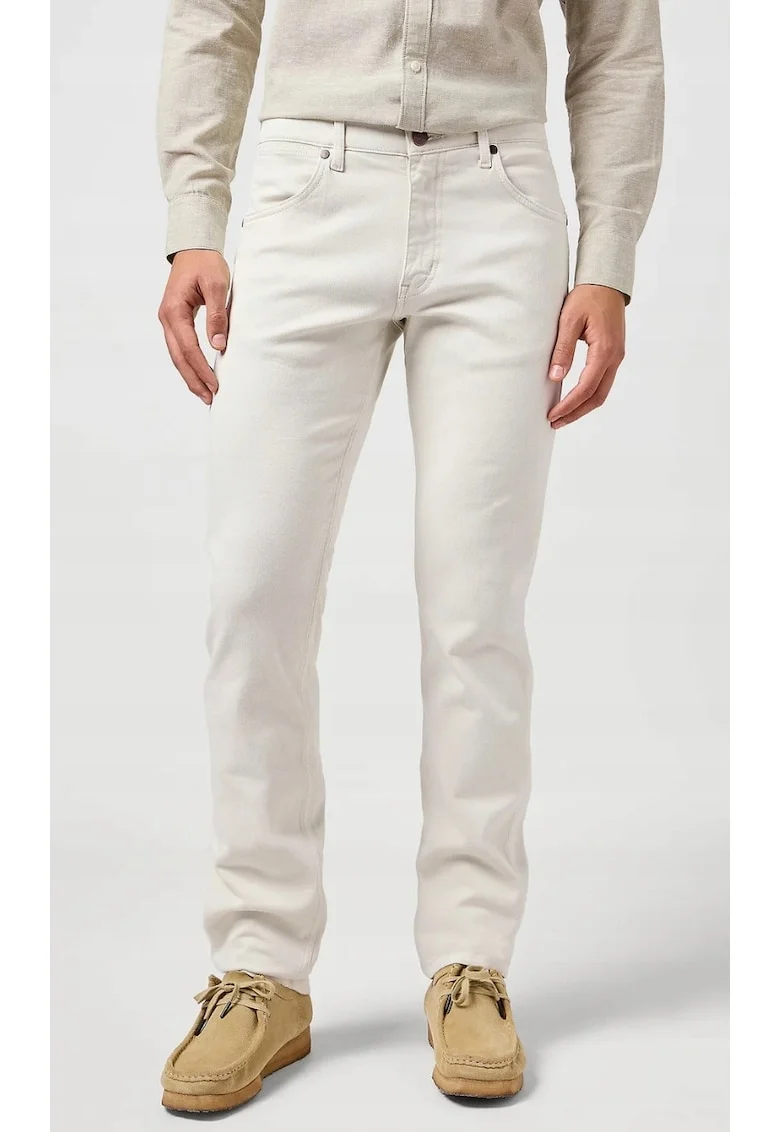 Pantaloni barbati,  Greensboro Free to Stretch, alb, bumbac, regular fit