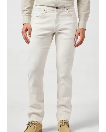 Pantaloni barbati,  Greensboro Free to Stretch, alb, bumbac, regular fit