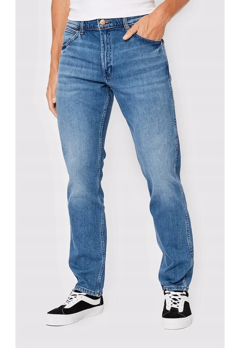 Blugi barbati  Greensboro, regular straight, albastri, bumbac