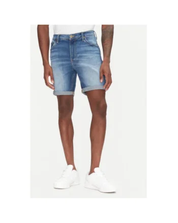 Pantaloni scurti din denim barbati  112363925, Bumbac, Albastru, Albastru
