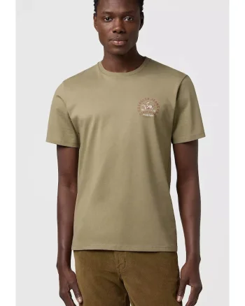 Tricou barbati,  maneca scurta, verde, bumbac