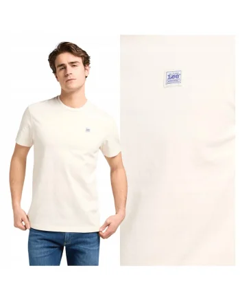 Tricou Barbati,  WW Tee, Regular Fit, Decolteu Rotund, Cu Logo, Design Clasic, Maneci Scurti, Bumbac, Alb, Ecru