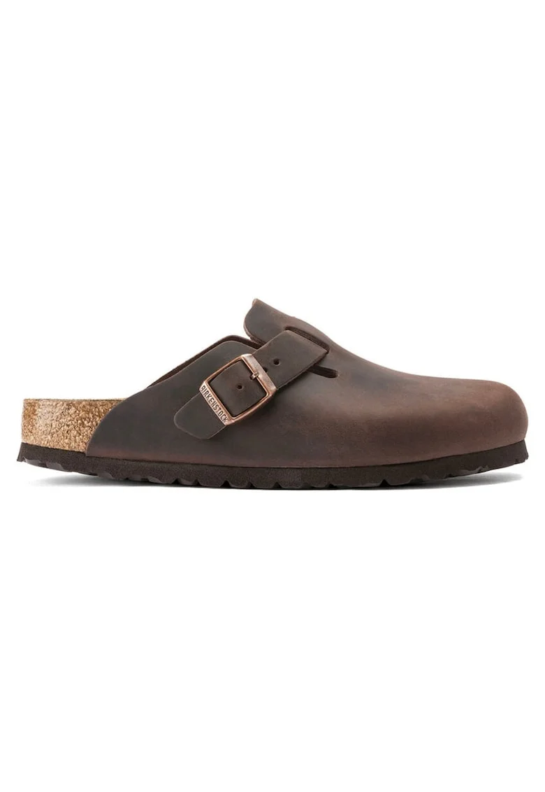 Saboti unisex din piele nabuc,  Boston 860133