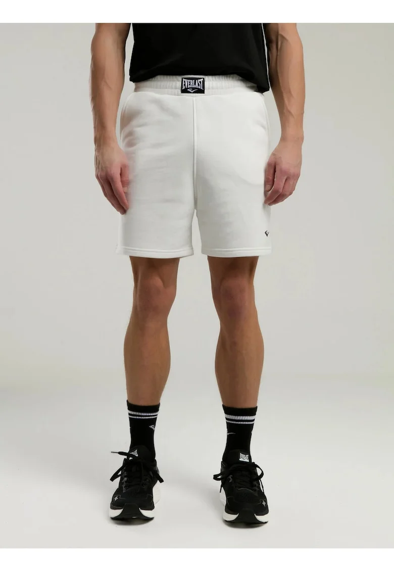 Pantaloni scurti cu buzunare laterale, Alb