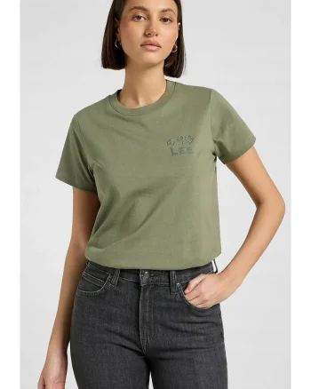 Tricou dama,  Peace Tee, verde, bumbac, Verde